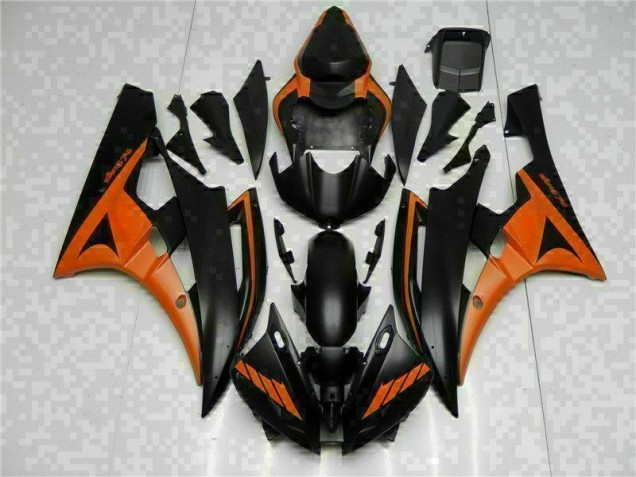 Billigste Orange Schwarz Yamaha R6 2006-2007 Verkleidungen