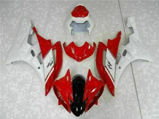 Billigste Rot Weiß Yamaha R6 2006-2007 VollVerkleidungen & Plastik