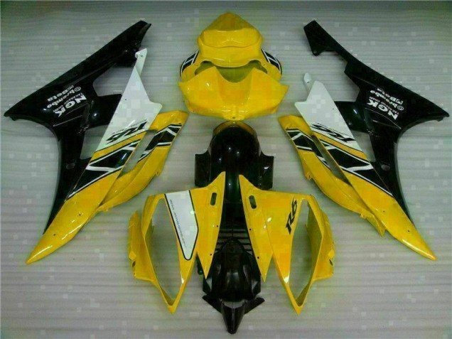 Billigste Gelb Schwarz Yamaha R6 2006-2007 Verkleidungen Billigste Gelb Schwarz Yamaha R6 2006-2007 Verkleidungen