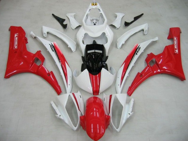 Billigste Weiß Rot Michelin Yamaha R6 2006-2007 Verkleidungen