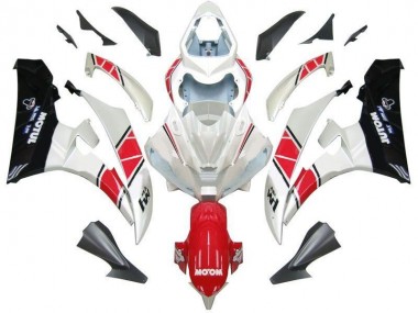 Billigste Weiß Rot Schwarz Yamaha R6 2006-2007 Verkleidungen