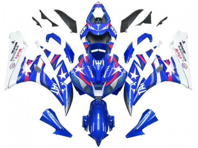Billigste Blau Star Fiat Yamaha R6 2006-2007 Verkleidungen