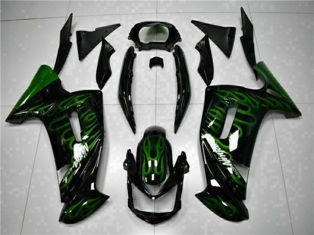 Billigste Grüne Flamme Kawasaki EX650 2006-2008 Verkleidungen