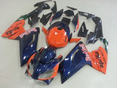Billigste Orange und Dunkel blau Aprilia RS 125 2006-2011 Verkleidungen