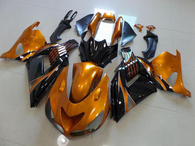 Billigste Braun und Schwarz, kein Aufkleber Kawasaki ZX14R ZZR 1400 2006-2011 Verkleidungen
