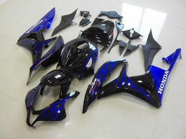 Billigste Schwarze Blau Flamme Honda CBR 600 RR 2007-2008 Verkleidungen