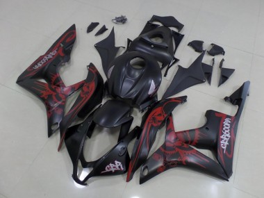Billigste Schwarz Rot Honda CBR 600 RR 2007-2008 Verkleidungen