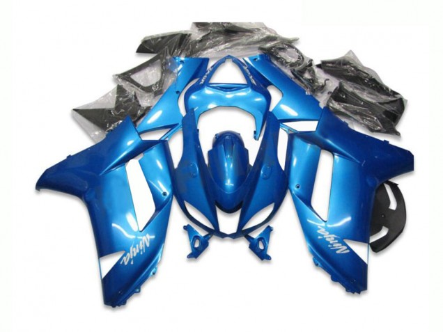 Billigste Blau Kawasaki ZX6R 2007-2008 Verkleidungen Billigste Blau Kawasaki ZX6R 2007-2008 Verkleidungen