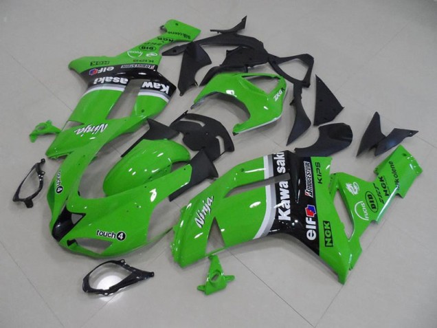 Billigste Grün Pfeil Kawasaki ZX6R 2007-2008 Verkleidungen Billigste Grün Pfeil Kawasaki ZX6R 2007-2008 Verkleidungen