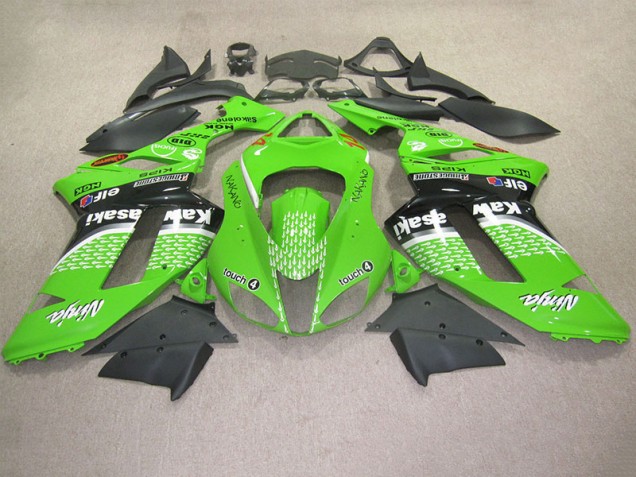 Billigste Grüne Berührung 4 Kawasaki ZX6R 2007-2008 Verkleidungen Billigste Grüne Berührung 4 Kawasaki ZX6R 2007-2008 Verkleidungen