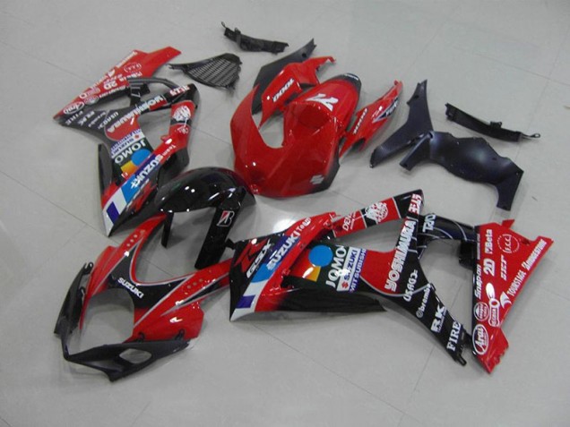 Billigste Rot Suzuki GSXR 1000 K7 2007-2008 Verkleidungen Billigste Rot Suzuki GSXR 1000 K7 2007-2008 Verkleidungen