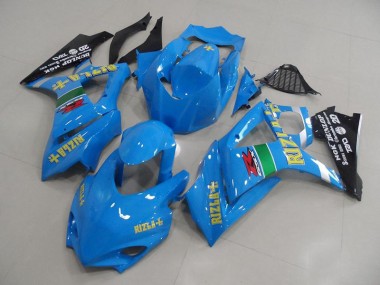 Billigste Blau Rizla Rennen Suzuki GSXR 1000 K7 2007-2008 Verkleidungen