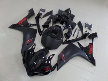 Billigste Matt Schwarz Rot Yamaha R1 2007-2008 Verkleidungen