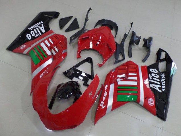 Billigste Alice mit Grün Ducati 848 1098 1198 2007-2014 Verkleidungen Billigste Alice mit Grün Ducati 848 1098 1198 2007-2014 Verkleidungen