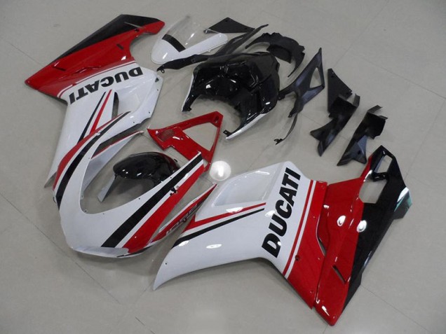 Billigste Rot Weiß Schwarz Ducati 848 1098 1198 2007-2014 Verkleidungen Billigste Rot Weiß Schwarz Ducati 848 1098 1198 2007-2014 Verkleidungen