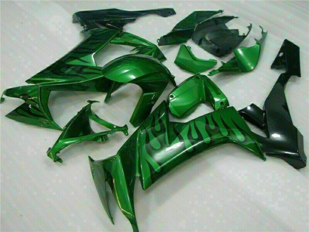 Billigste Grüne Flamme Kawasaki ZX10R 2008-2010 Verkleidungen Billigste Grüne Flamme Kawasaki ZX10R 2008-2010 Verkleidungen