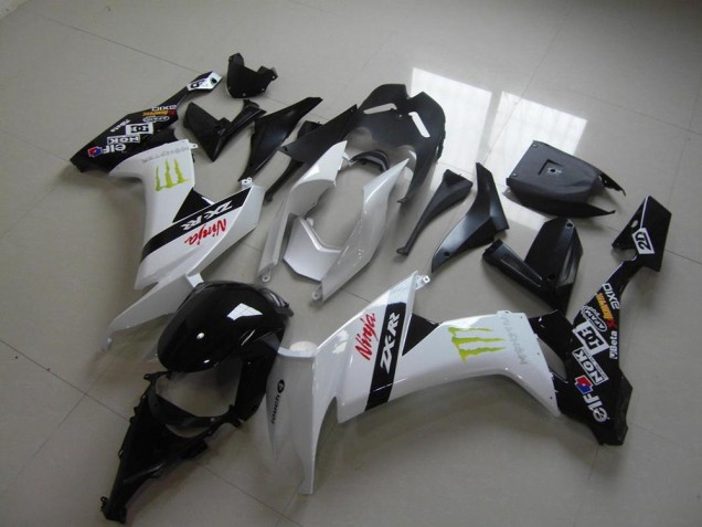 Billigste Weiß Monster Kawasaki ZX10R 2008-2010 Verkleidungen Billigste Weiß Monster Kawasaki ZX10R 2008-2010 Verkleidungen