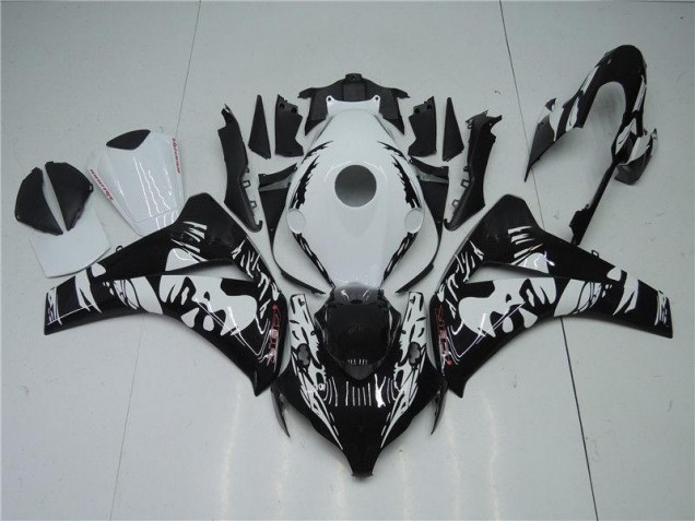 Billigste Schwarz Weiß Honda CBR 1000 RR 2008-2011 Verkleidungen