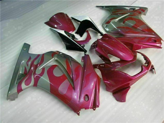 Billigste Lila Rot Kawasaki EX250 2008-2012 Verkleidungen