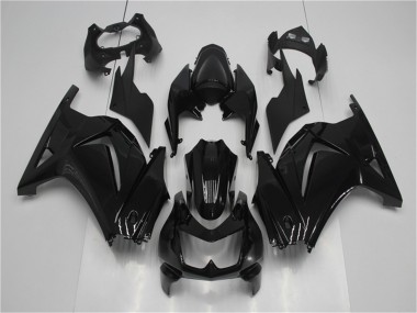 Billigste Glänzend Schwarz Kawasaki EX250 2008-2012 Verkleidungen