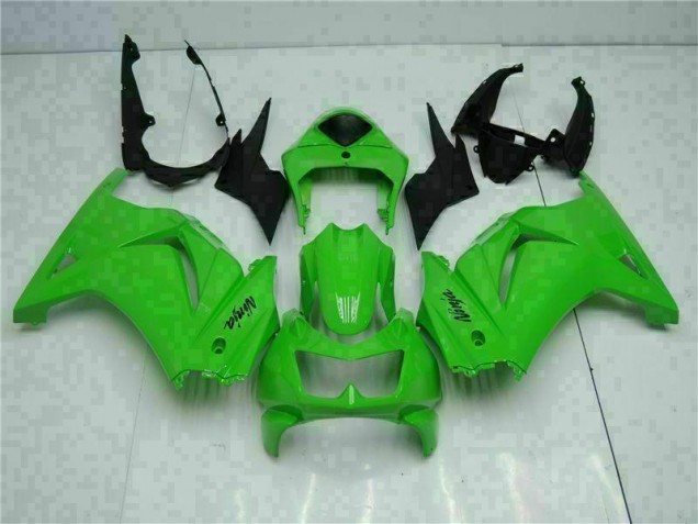 Billigste Grün Schwarzer Ninja Kawasaki EX250 2008-2012 Verkleidungen Komplett Sets