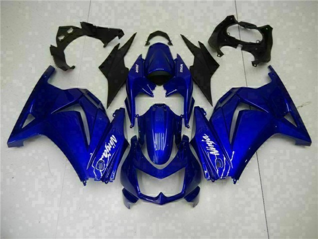 Billigste Blau Schwarz Weiß Ninja Kawasaki EX250 2008-2012 Verkleidung