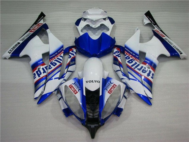 Billigste Weiß Blau Sterilgarda Volvo Yamaha R6 2008-2016 Verkleidungen Billigste Weiß Blau Sterilgarda Volvo Yamaha R6 2008-2016 Verkleidungen