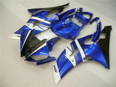 Billigste Blau Weiß Schwarz Yamaha R6 2008-2016 Verkleidung