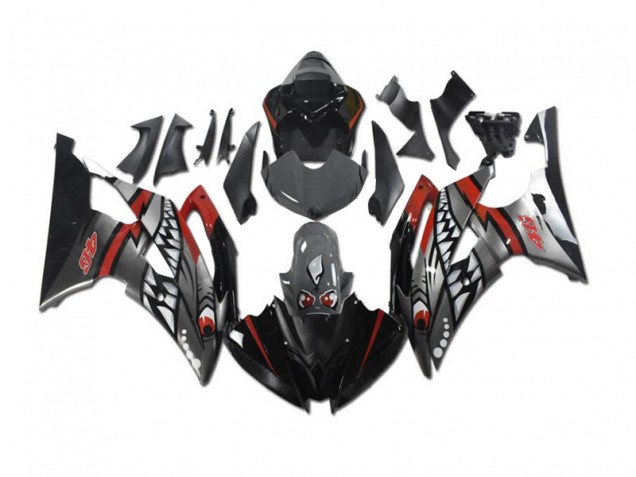 Billigste Graues Rot Hai Yamaha R6 2008-2016 Verkleidungen