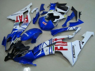 Billigste Blau Weiß Rot Fiat Yamaha R6 2008-2016 Verkleidungen