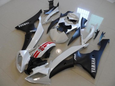 Billigste Perl Weiß und Schwarz 58 Sic Yamaha R6 2008-2016 Verkleidungen