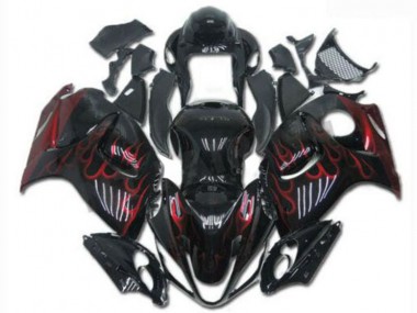 Billigste Schwarz Rot Suzuki GSXR 1300 Hayabusa 2008-2019 Verkleidung
