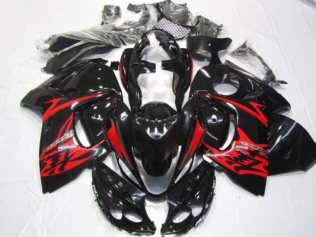 Billigste Schwarz Rot Suzuki GSXR 1300 Hayabusa 2008-2019 Verkleidungen