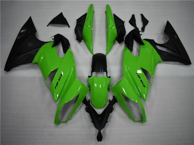 Billigste Grün Schwarz Kawasaki EX650 2009-2011 Verkleidungen