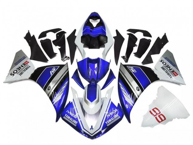 Billigste Weiß Blau Silber Yamaha R1 2009-2011 Verkleidungen