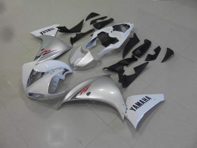 Billigste Weiß Silber Yamaha R1 2009-2011 Verkleidungen