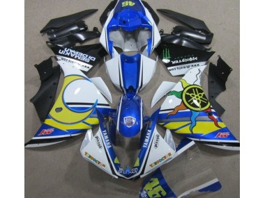 Billigste Blau Weiß Gelb 46 Yamaha R1 2009-2011 Verkleidungen