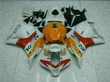 Billigste Weiß Orange Repsol Honda CBR 600 RR 2009-2012 Verkleidungen