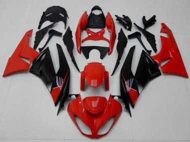Billigste Rot Schwarz Kawasaki ZX6R 2009-2012 Verkleidungen