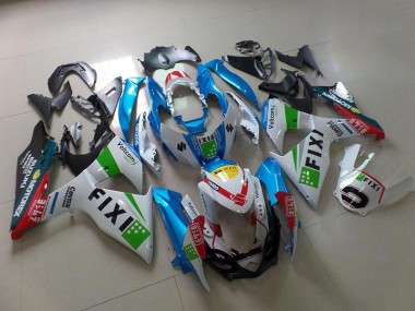 Billigste Hell blau Fixi Suzuki GSXR 1000 K9 2009-2016 Verkleidungen