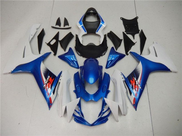 Billigste Blau Weiß Suzuki GSXR 600 / 750 K11 2011-2024 Vollverkleidung Billigste Blau Weiß Suzuki GSXR 600 / 750 K11 2011-2024 Vollverkleidung