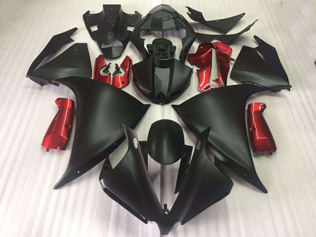 Billigste Matt Schwarz Glänzend Rot Yamaha R1 2012-2014 Verkleidungen Billigste Matt Schwarz Glänzend Rot Yamaha R1 2012-2014 Verkleidungen