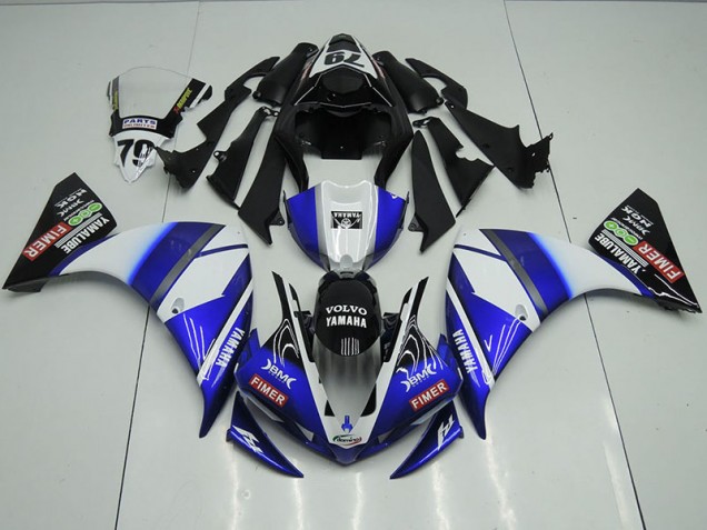 Billigste Blau Schwarz Sterilgarda Yamaha R1 2012-2014 Verkleidungen Billigste Blau Schwarz Sterilgarda Yamaha R1 2012-2014 Verkleidungen