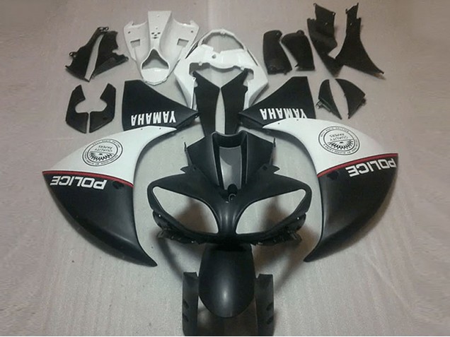 Billigste Matt Schwarz Weiß Yamaha R1 2012-2014 Verkleidungen Billigste Matt Schwarz Weiß Yamaha R1 2012-2014 Verkleidungen