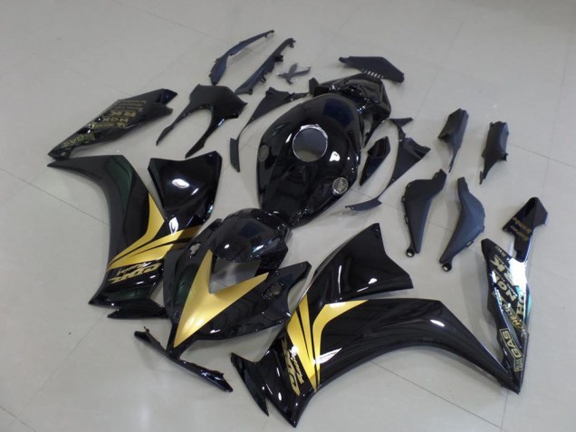Billigste Glänzend Schwarz Gold Aufkleber Honda CBR 1000 RR 2012-2016 Verkleidungen Billigste Glänzend Schwarz Gold Aufkleber Honda CBR 1000 RR 2012-2016 Verkleidungen