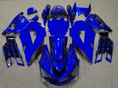 Billigste Blau Schwarz Kawasaki ZX14R ZZR 1400 2012-2021 Verkleidungen