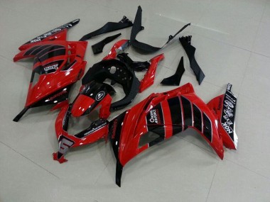 Billigste Rot Schwarz Airfore Kawasaki ZX 300R 2013-2016 Verkleidungen