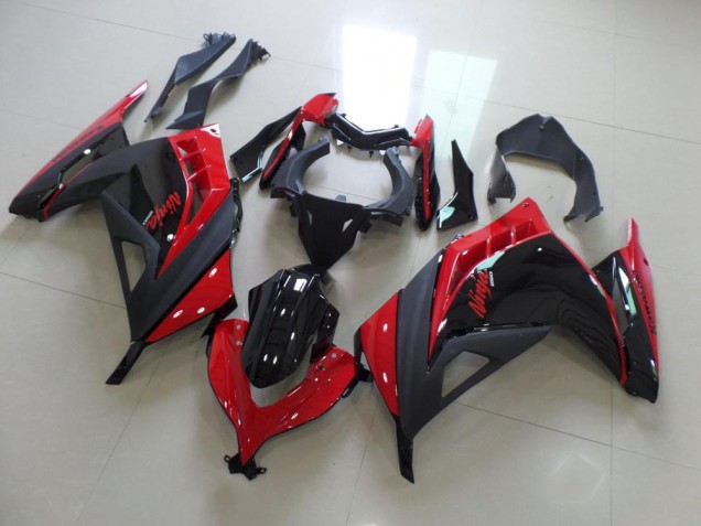 Billigste Rot Schwarz Kawasaki ZX 300R 2013-2016 Verkleidungen