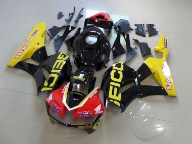 Billigste Gelb Schwarz Geico Honda CBR 600 RR 2013-2023 Verkleidungen