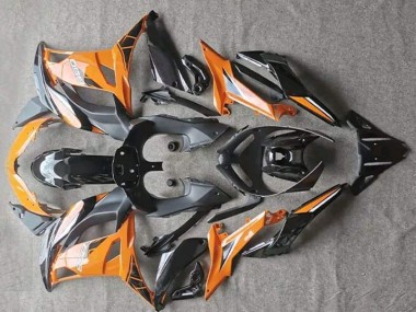 Billigste Glänzend Orange Schwarz Kawasaki EX650 2017-2019 Verkleidungen